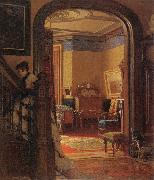 Eastman Johnson Not at Home Germany oil painting artist